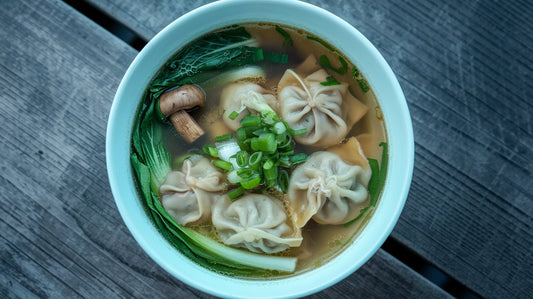 Bowl of wonton soup